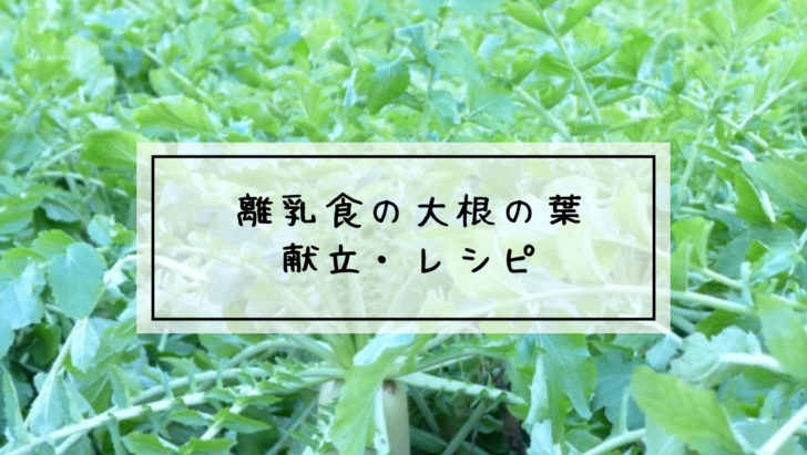 離乳食　大根の葉