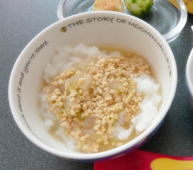 納豆出汁粥