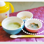 離乳食30日目ほうれん草とにんじんのミルクスープ