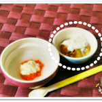 離乳食42日2回目かぼちゃとバナナのヨーグルトかけ