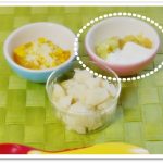 離乳食101日1回目りんごとさつまいもヨーグルト