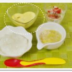 離乳食133日2回目かぼちゃとにんじんの茶碗蒸し