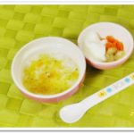 離乳食59日2回目10倍粥野菜あん乗せ