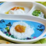 離乳食60日1回目りんご粥