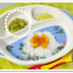 離乳食65日2回目りんごとかぶの和え物