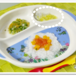 離乳食65日2回目しらすの白菜かけ
