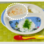 離乳食70日1回目ささみのホワイトシチュー