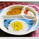 離乳食73日1回目【中期】いちごヨーグルト