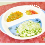 離乳食74日2回目バナナといちご