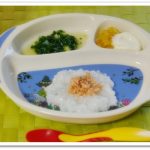 離乳食94日1回目鮭粥