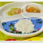 離乳食95日1回目りんごとみかん