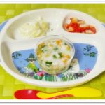 離乳食98日2回目納豆入り野菜スープ粥