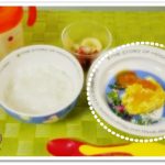 離乳食112日3回目ささみとかぼちゃのハンバーグ
