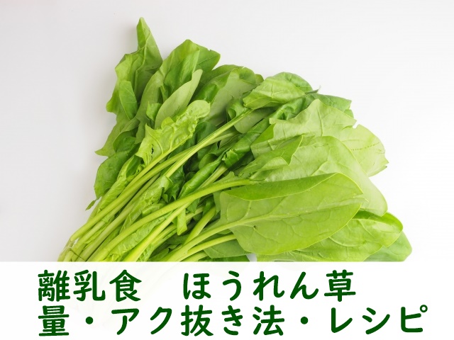 離乳食ほうれん草