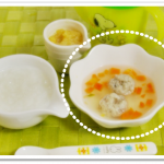 離乳食151日2回目アジつみれのスープ