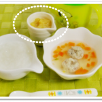 離乳食151日2回目すりおろしりんご