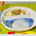 離乳食107日2回目5倍粥