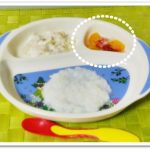 離乳食108日2回目みかんといちご