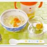 離乳食113日2回目にんじんと白菜のうどん