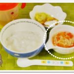 離乳食114日3回目にんじんとささみの野菜スープあん