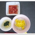 離乳食114日2回目卵黄粥