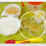 離乳食116日3回目じゃがいもと豆腐のおやき