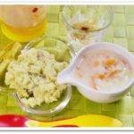離乳食120日1回目【後期】バナナミルクパン粥