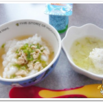 離乳食133日ピーマンとツナの中華丼