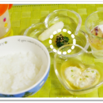 離乳食136日3回目ほうれん草のおひたし