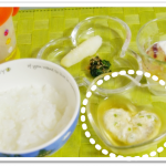 離乳食136日3回目豆腐茶巾