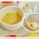 離乳食137日1回目鯛団子のあんかけ