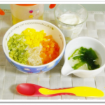 離乳食137日3回目4色丼
