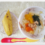 離乳食139日2回目たっぷり野菜と納豆のうどん