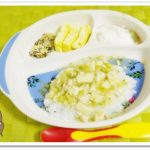 離乳食146日3回目高野豆腐とブロッコリーのとろとろ丼