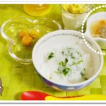 離乳食148日1回目いわしのつみれ汁