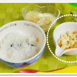 離乳食151日3回目炒り豆腐