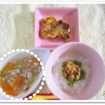 離乳食152日2回目豚肉と野菜のスープ