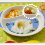 離乳食152日3回目マッシュポテトのトマトソースかけ