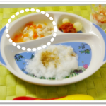 離乳食152日3回目豆腐のあんかけ