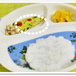 離乳食156日2回ほうれん草のオムレツ