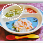 離乳食76日1回目ひらめと春キャベツのとろとろ