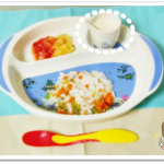 離乳食79日2回目じゃがいもの豆乳スープ