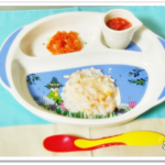 離乳食81日2回目トマトとささみのお粥