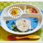 離乳食83日1回目野菜和え