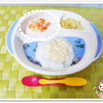 離乳食84日2回目白菜とにんじんのミルク煮