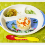 離乳食85日2回目にんじんと豆腐のスープ粥