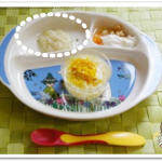 離乳食88日1回目ささみとさつまいものとろとろ