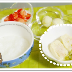 離乳食155日3回目高野豆腐の含め煮