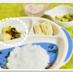 離乳食157日3回目じゃがいも団子のもやしあん