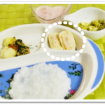 離乳食157日3回目高野豆腐の肉つつみ